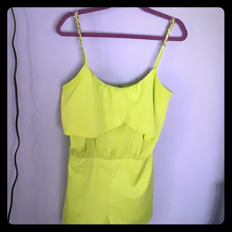 Lime Green Romper